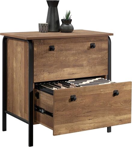 Sauder Station House 2-Drawer Lateral File Cabinet, Etched Oak Finish in Saudi Arabia