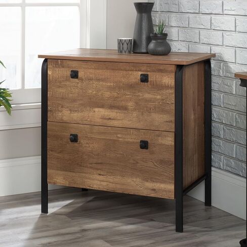 Sauder Station House 2-Drawer Lateral File Cabinet, Etched Oak Finish in Saudi Arabia