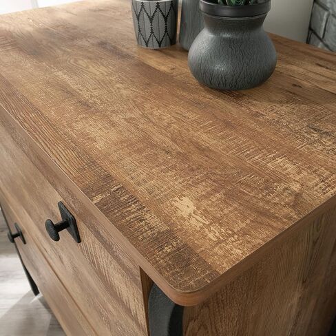 Sauder Station House 2-Drawer Lateral File Cabinet, Etched Oak Finish in Saudi Arabia