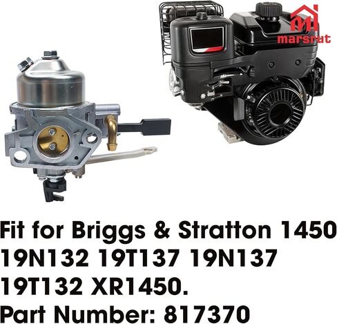 817370 Carburetor 592594 Compatible with Briggs & Stratton 1450 19N132 19T137 19N137 19T132 XR1450 305cc 10.0HP 14.5 Carb Engine Parts for Garden in Saudi Arabia