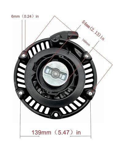 YAMAKATO 590607 Recoil Pull Start 797276 for Briggs and Stratton CR950 CR750 Engine Generator Pull Starter with Pull Rope Cord in Saudi Arabia