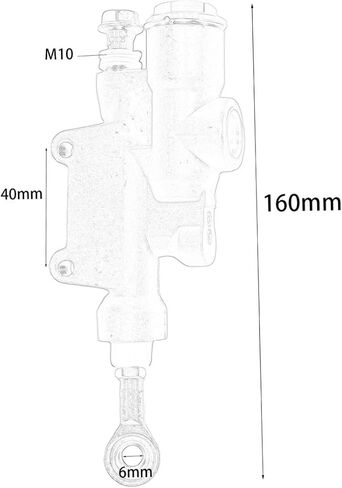 Motorcycle Rear Brake Master Cylinder Hydraulic Pumb for S SXF SMR SXS EXC EXCG MXC XCF XCW XCFW 125 250 350 450 505 530 TE TC FC FX FS 125-510 2008-2018 in Saudi Arabia