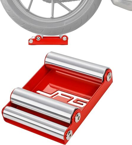 JFG RACING Motorcycle Wheel Cleaning Stand,Universal Paddock Stand Portable Wheel Roller Stand for Motorcycle Street Bike for Tire Cleaning - Black in Saudi Arabia