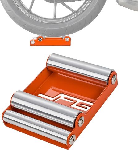 JFG RACING Motorcycle Wheel Cleaning Stand,Universal Paddock Stand Portable Wheel Roller Stand for Motorcycle Street Bike for Tire Cleaning - Black in Saudi Arabia