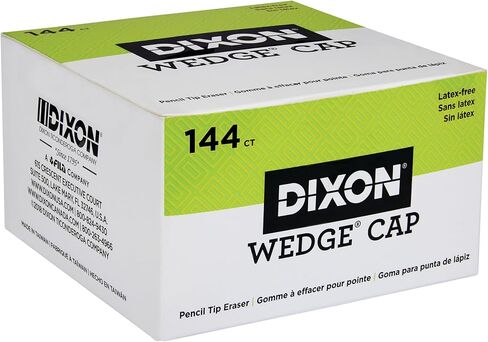 Dixon Pencil Top Cap Erasers, Pink, 144-Count (34500) in Saudi Arabia