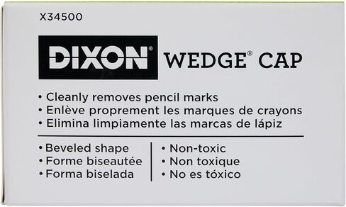 Dixon Pencil Top Cap Erasers, Pink, 144-Count (34500) in Saudi Arabia