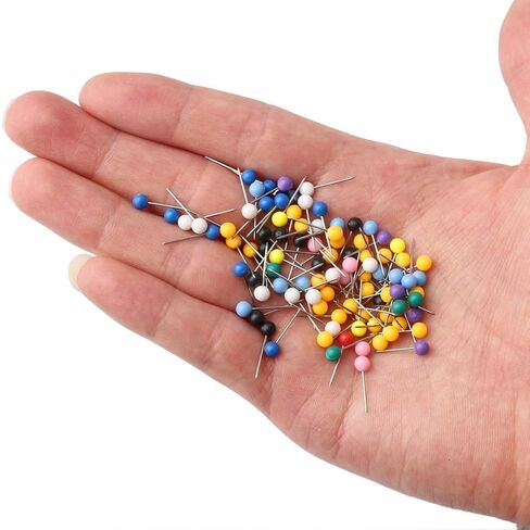 1000 PCS Push Pins, Plastic Thumb Tacks Flat Push Pins for Cork Board Wall Hanging Bulletin Board in Saudi Arabia