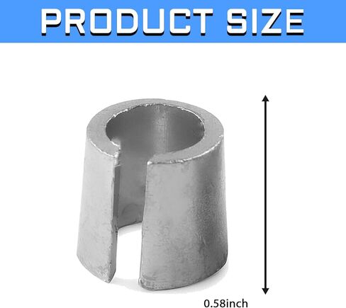 2 Pair Car Battery Terminal Shim, Lead Alloy Battery Terminal Adapter for Positive & Negative Post Shim Lead, Universal Battery Terminal Connectors Anode Cathode Sleeves, Car Accessories in Kuwait