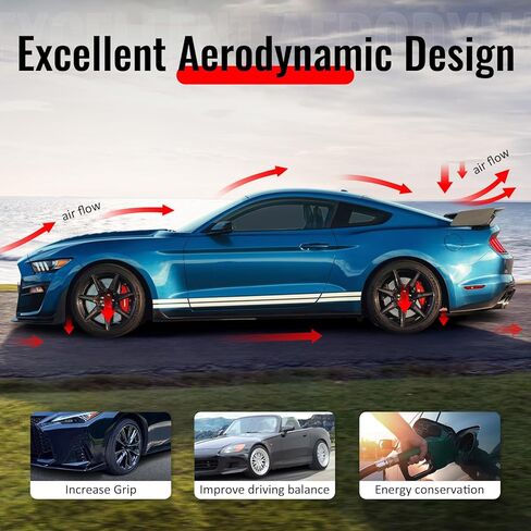 IKON MOTORSPORTS Front Bumper Lip, Compatible with 2025-2026 Toyota Camry SE XSE Nightshade, IKON V2 Style Gloss Black ABS Plastic Air Dam Chin Spoiler Protector Splitter 3PCS in Saudi Arabia