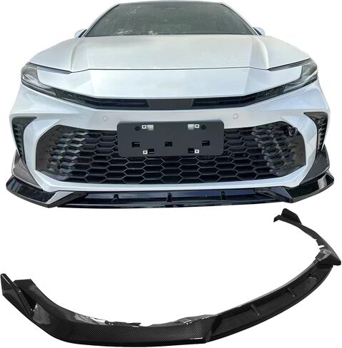 IKON MOTORSPORTS Front Bumper Lip, Compatible with 2025-2026 Toyota Camry SE XSE Nightshade, IKON V2 Style Gloss Black ABS Plastic Air Dam Chin Spoiler Protector Splitter 3PCS in Saudi Arabia