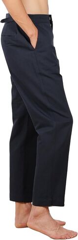 Linen Pants Mens Adjustable Waist Dress Pants for Men Straight Leg Business Office Casual Comfort Fit Fall Winter in Saudi Arabia