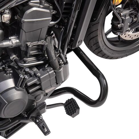 قضيب حماية محرك الدراجة النارية من أجل Honda Rebel 1100 2021 2022 2023 2024 2025 2026 CMX1100 CM1100 مجموعة حماية جانبية لإطار الجسم المتساقط من الطريق السريع، فولاذ كربوني أسود فاتح in Saudi Arabia