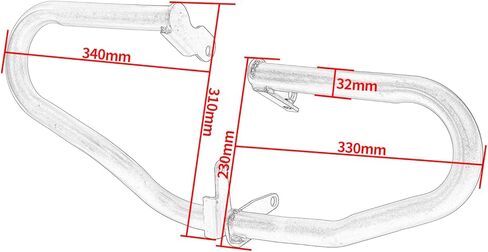قضيب حماية محرك الدراجة النارية من أجل Honda Rebel 1100 2021 2022 2023 2024 2025 2026 CMX1100 CM1100 مجموعة حماية جانبية لإطار الجسم المتساقط من الطريق السريع، فولاذ كربوني أسود فاتح in Saudi Arabia