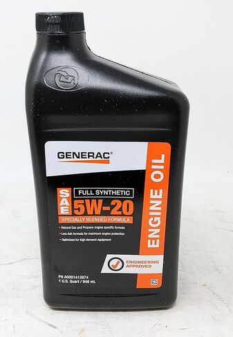مجموعة تغيير الزيت الاصطناعية بالكامل جينيراك (3 كوارت) 5W-20 in Saudi Arabia