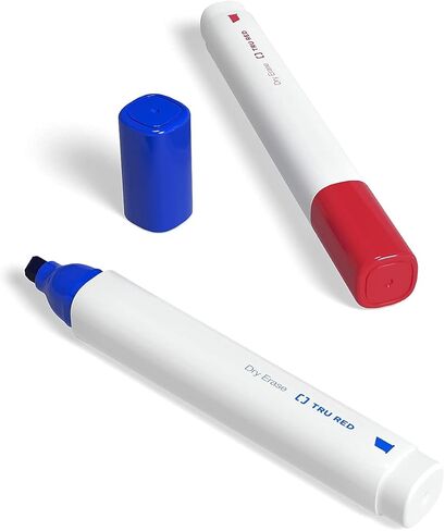 TRU RED Dry Erase Markers, Chisel Tip, Assorted Colors, Low Odor, Bold Whiteboard Markers, 12/Carton in Saudi Arabia