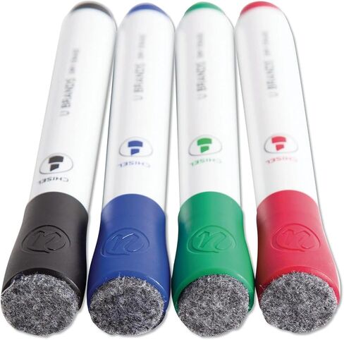 U Brands Fine Tip Dry Erase Markers with Eraser, Whiteboard Markers with Chisel tip, Low Odor, Assorted Colors, Set of 12 in Saudi Arabia
