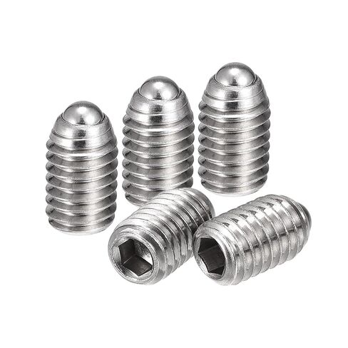 مجموعة براغي Uxcell ذات نقطة كروية، M6 × 12 مم 304 من الفولاذ المقاوم للصدأ متري برغي مقبس سداسي زنبركي 10 قطع in Saudi Arabia