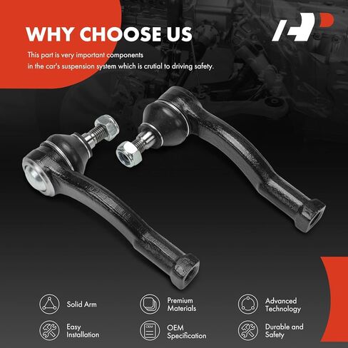 A-Premium 2 x Front Outer Tie Rod Ends, Compatible with Subaru Outback 2015-2019, Legacy 2015-2019, WRX STI 2018/2020 in Saudi Arabia