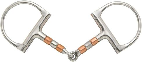 Tough 1 Stainless Steel Offset Dee with Sweet Iron Snaffle Mouth, 5-Inch in Saudi Arabia