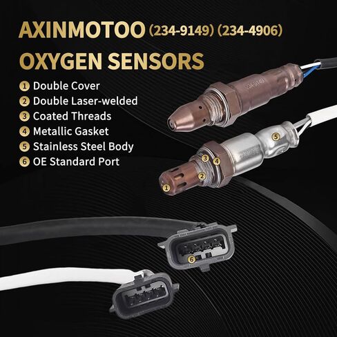 Oxygen O2 Sensor 234-9149 234-4906 Upstream Downstream Replacement for Nissan Rogue SL S SV 2014 2015 2016 2017 2018 2019, Special Edition 2019, Advance Exclusive Sense 2014 L4 2.5L 2PCS in Saudi Arabia