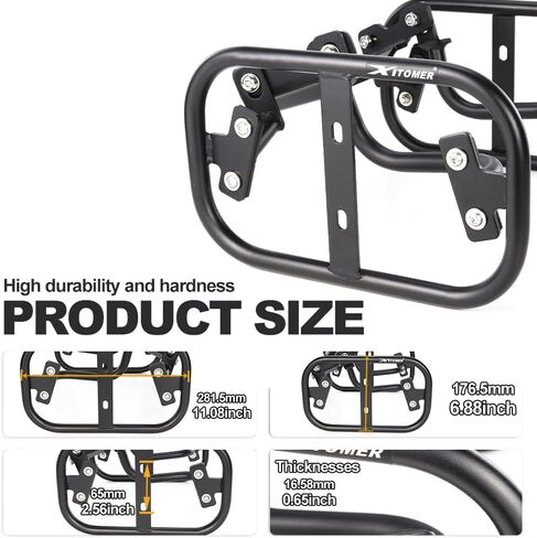 حامل جانبي Xitomer متوافق مع Navi 110 2022 2023 2024 2025 Navi 110 رف أمتعة دراجة نارية السرج دعم رفوف السلة in Kuwait
