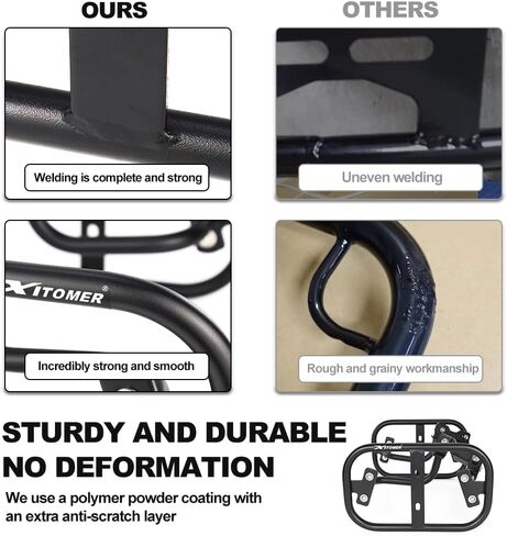 حامل جانبي Xitomer متوافق مع Navi 110 2022 2023 2024 2025 Navi 110 رف أمتعة دراجة نارية السرج دعم رفوف السلة in Kuwait