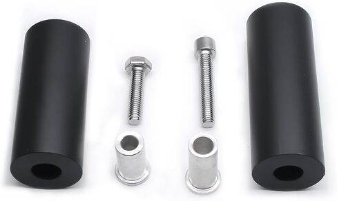MZS Motorcycle Frame Sliders Compatible with CBR600RR CBR 600RR 2009-2012, Falling Anti Crash Protector Guards No Cut Kits Aluminium Black in Saudi Arabia