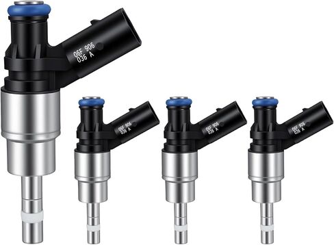 2005-2009 4Pcs Fuel Injectors Compatible for Volkswagen GTI Jetta Passat EOS 2006-2009 2.0L I4, for Audi A3 A4 Quattro TT 2005-2009 2.0L I4 Replace 06F906036A FJ856 62800 0261500020 in Saudi Arabia