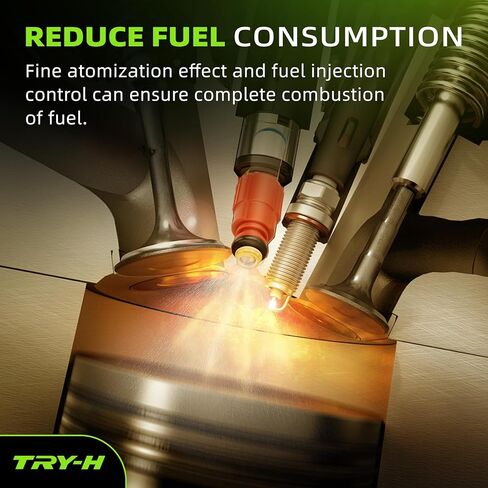 0280156161 Fuel Injectors 12 Holes Replacement Fits for JEEP GRAND CHEROKEE WRANGLER Liberty TJ 2000-2003 Dodge Dakota Ram 1500 Van Ford Mustang Focus 6Pcs Replace# 63844 280156161 822-11170 in Kuwait