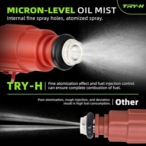 0280156161 Fuel Injectors 12 Holes Replacement Fits for JEEP GRAND CHEROKEE WRANGLER Liberty TJ 2000-2003 Dodge Dakota Ram 1500 Van Ford Mustang Focus 6Pcs Replace# 63844 280156161 822-11170 in Kuwait