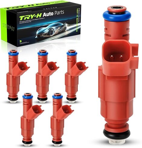 0280156161 Fuel Injectors 12 Holes Replacement Fits for JEEP GRAND CHEROKEE WRANGLER Liberty TJ 2000-2003 Dodge Dakota Ram 1500 Van Ford Mustang Focus 6Pcs Replace# 63844 280156161 822-11170 in Kuwait