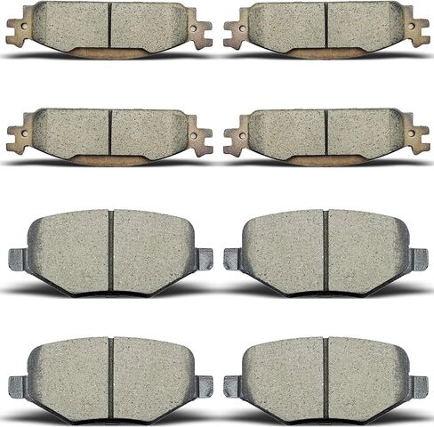 Ceramic Front Rear Brake Pads Brakes Kits Compatible with 2011-2017 Ford Explorer,2009-2019 Ford Flex,2010-2019 Ford Taurus,2011 Lincoln MKS,2010-2014 Lincoln MKT in Kuwait