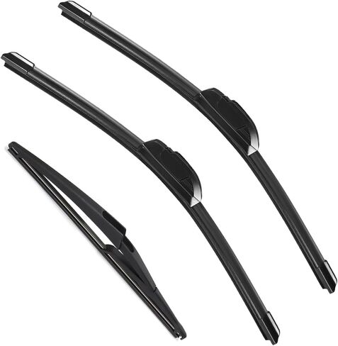 3 عبوات من شفرات ممسحة الزجاج الأمامي المتوافقة مع Nissan/Sport Rogue/ 2017-2022 مجموعة شفرات مساحات أمامية وخلفية بجودة المصنع الأصلية - 28 بوصة 18 بوصة 12 بوصة in Kuwait