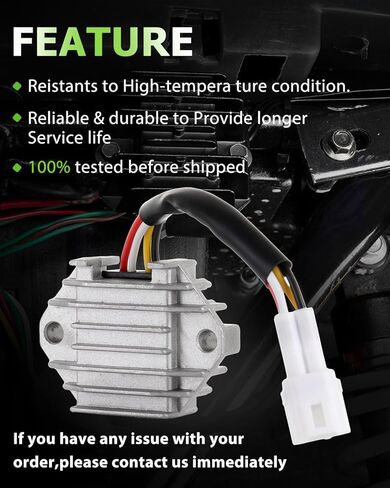 SCITOO 5TG-81960-00-00 Voltage Regulator Rectifier 2004-2009 for Yamaha YFZ450 2004 for Yamaha YFZ450LE 2005-2007 for Yamaha YFZ450SE in Saudi Arabia