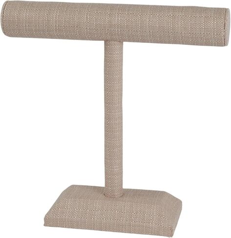 Medium Linen T-Bar Bracelet Holder Display 12 W x 12 H - Stylish and Functional Jewelry Organizer for Necklaces and Bracelets Elegant Bracelet Display and Holder for Home or Professional Use in Saudi Arabia