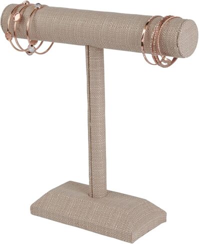 Medium Linen T-Bar Bracelet Holder Display 12 W x 12 H - Stylish and Functional Jewelry Organizer for Necklaces and Bracelets Elegant Bracelet Display and Holder for Home or Professional Use in Saudi Arabia