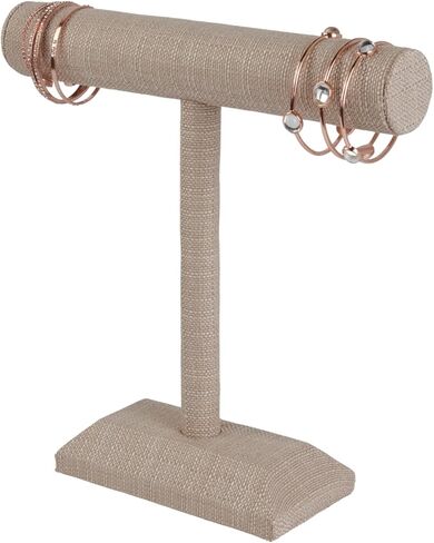 Medium Linen T-Bar Bracelet Holder Display 12 W x 12 H - Stylish and Functional Jewelry Organizer for Necklaces and Bracelets Elegant Bracelet Display and Holder for Home or Professional Use in Saudi Arabia