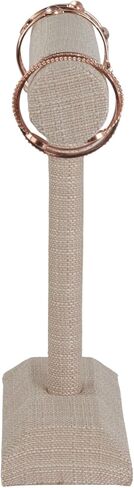 Medium Linen T-Bar Bracelet Holder Display 12 W x 12 H - Stylish and Functional Jewelry Organizer for Necklaces and Bracelets Elegant Bracelet Display and Holder for Home or Professional Use in Saudi Arabia