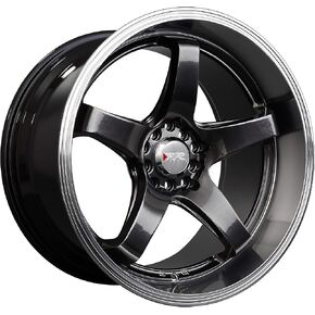 عجلة XXR 555 كروميوم باللون الأسود/ML مع طلاء (17 × 8. بوصة /5 × 100 مم، إزاحة 35 مم) in Kuwait