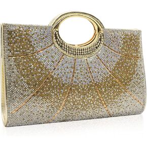 حقيبة يد نسائية من حجر الراين من لابير، حقيبة سهرة سباركلي، حقائب يد رسمية لحفلات الزفاف. in Kuwait