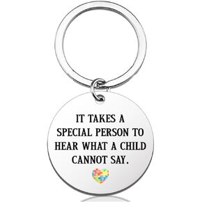 Autism Awareness Keychain Appreciation Gifts for Autism Teachers, Thank You Gifts for Special Education Teacher ABA Therapists Birthday Christmas in Kuwait