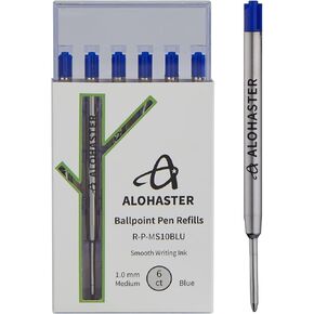 Refills, for Parker Ballpoint Pens, Smooth Writing Ink, 1.0 mm, Black, 6 Count in Kuwait