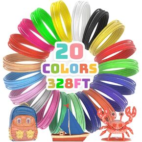 3D Pen PLA Filament Each Color 16.4 Feet 1.75mm 3D Pen Filament Refills 3D Printing Pen Refills Total 492 Feet Strong Toughness for FDM 3D Printer and 3D Pen, 30 Colors in Saudi Arabia