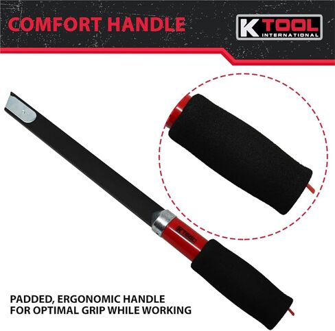 أداة قطع يوريتان 70545 من K Tool International، هيكل من الألومنيوم الصلب شديد التحمل بطول 18 بوصة، مقبض مريح مبطن، أداة خدمة سيارات احترافية in Saudi Arabia