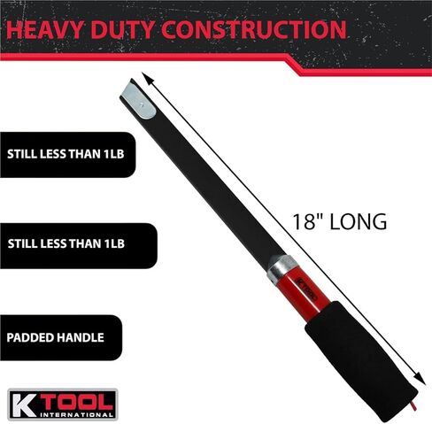 أداة قطع يوريتان 70545 من K Tool International، هيكل من الألومنيوم الصلب شديد التحمل بطول 18 بوصة، مقبض مريح مبطن، أداة خدمة سيارات احترافية in Saudi Arabia
