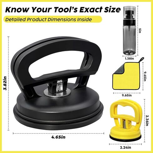 Car Dent Puller, 4pcs Car Handheld Puller Set,Upgraded Model Car Dent Puller Kit,Strong Car Dent Remover.Repair kit for car Bodies, Glass,Ceiling and Moving Objects in Saudi Arabia