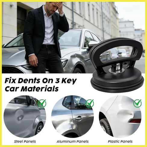 Car Dent Puller, 4pcs Car Handheld Puller Set,Upgraded Model Car Dent Puller Kit,Strong Car Dent Remover.Repair kit for car Bodies, Glass,Ceiling and Moving Objects in Saudi Arabia