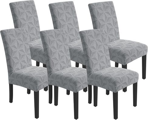 YEMYHOM Dining Chair Covers Set of 4, Stretch Dining Room Parsons Chair Slipcover, Removable Washable Furniture Protector for Home, Kitchen, Banquet (Peacock Blue) in Saudi Arabia