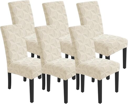 YEMYHOM Dining Chair Covers Set of 4, Stretch Dining Room Parsons Chair Slipcover, Removable Washable Furniture Protector for Home, Kitchen, Banquet (Peacock Blue) in Saudi Arabia