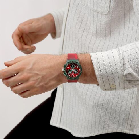 Swatch Chrono 42 Unisex Casual Watch Polymer Quartz Water Resistant in Saudi Arabia
